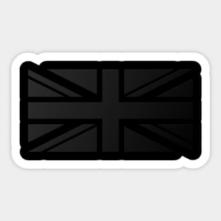 Union Jack Black Sticker